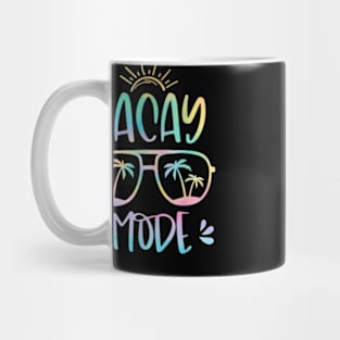 Vacation Summer Sunglasses and Palm Trees Vacay Mode Ocean Mug